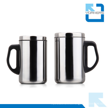 350ml de doble pared de acero inoxidable anti-caliente taza de viaje y taza de ocio